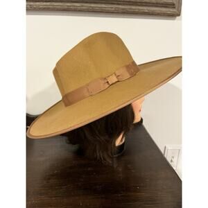 Lack Of Color 100% Australian Wool Wide Brim Fedora Rancher Hat Small 55cm